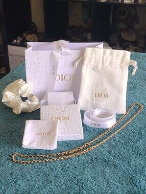 Vintage Christian Dior 30in Gold Tone Necklace – Signed “Chr. Dior ©”